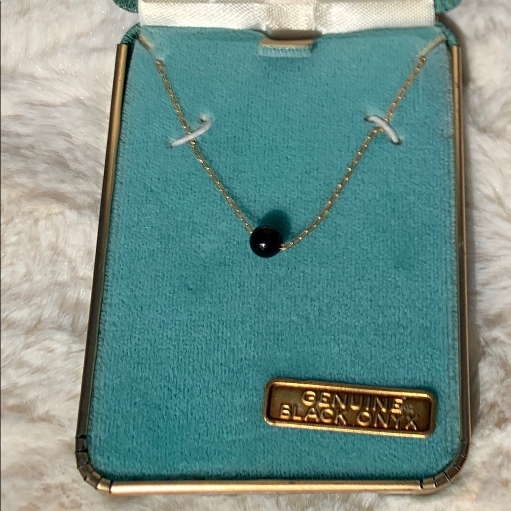 Vintage Van Dell Black Onyx Necklace